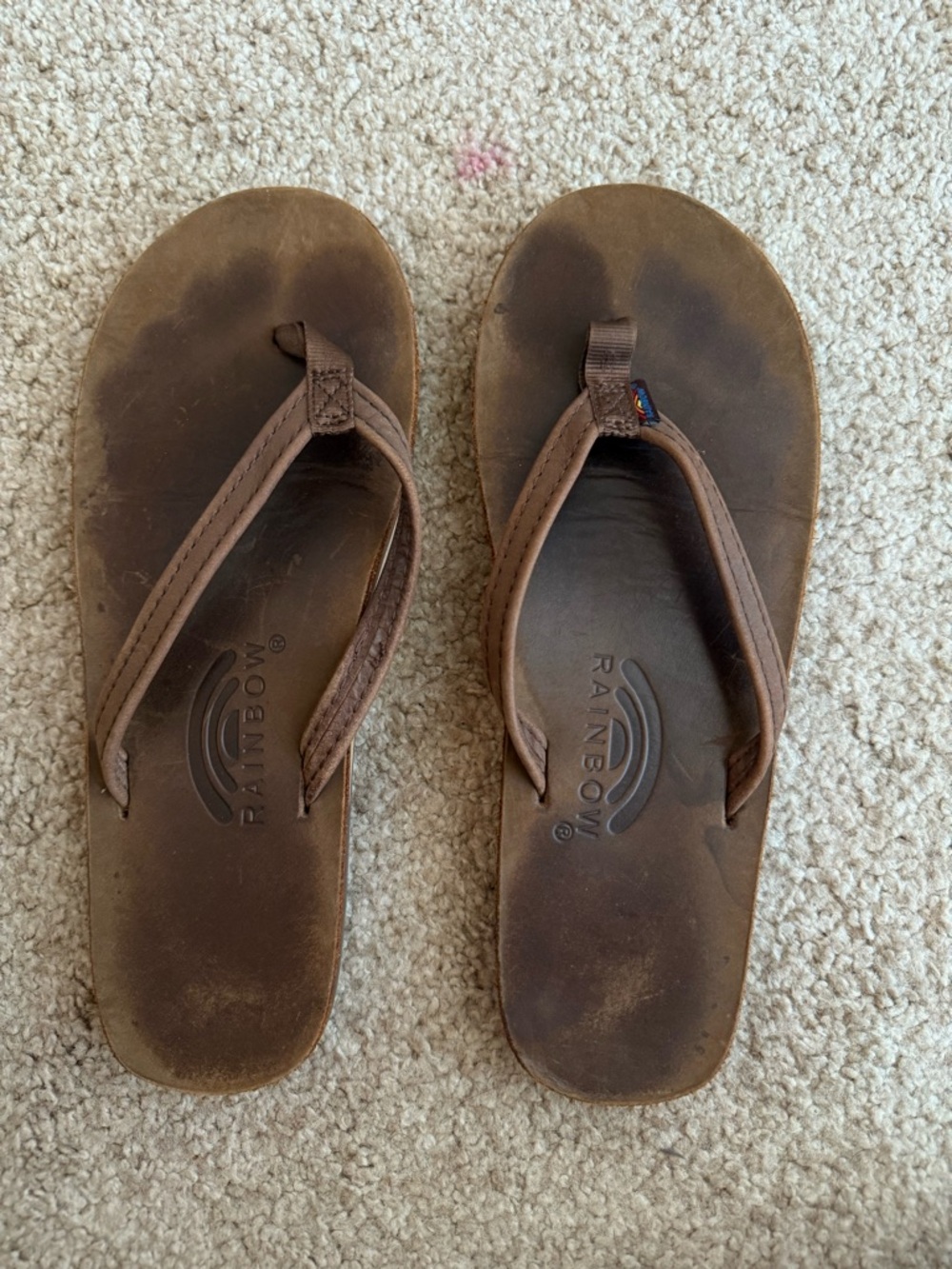 Women’s Rainbow Sandals Brown Leather